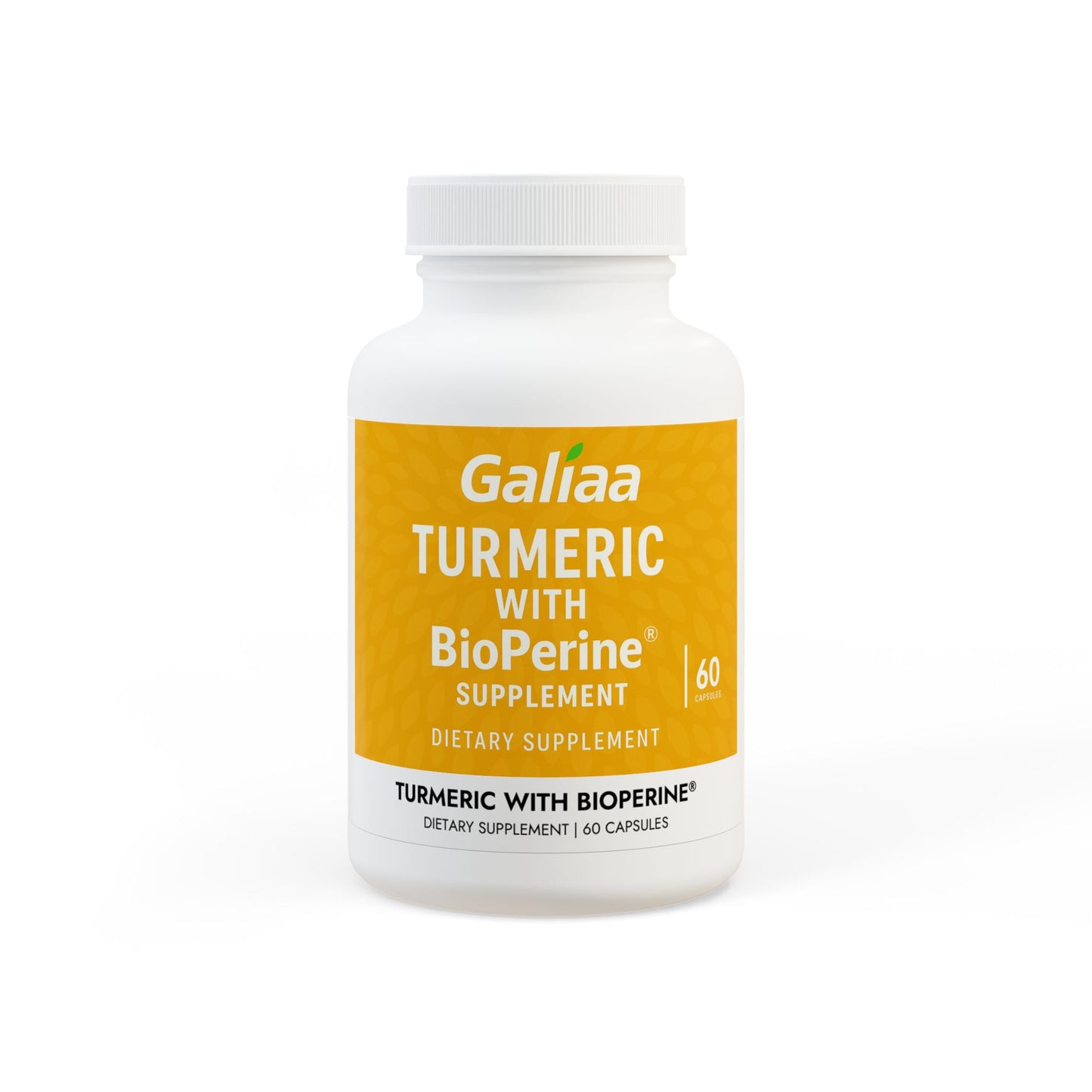 Turmeric with BioPerine® (Black Pepper Fruit Extract) Supplement (60 Capsules)