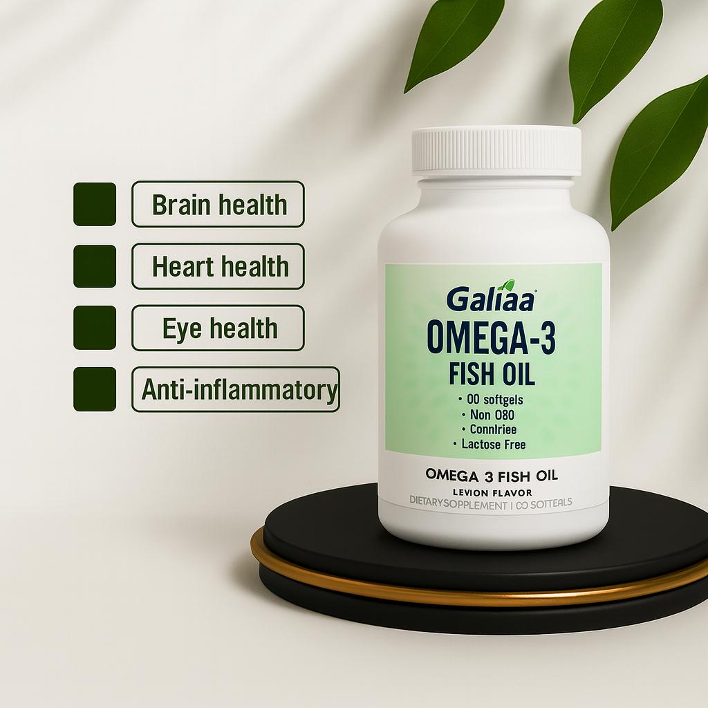 Omega 3 Fish Oil Supplement (60 Softgels)