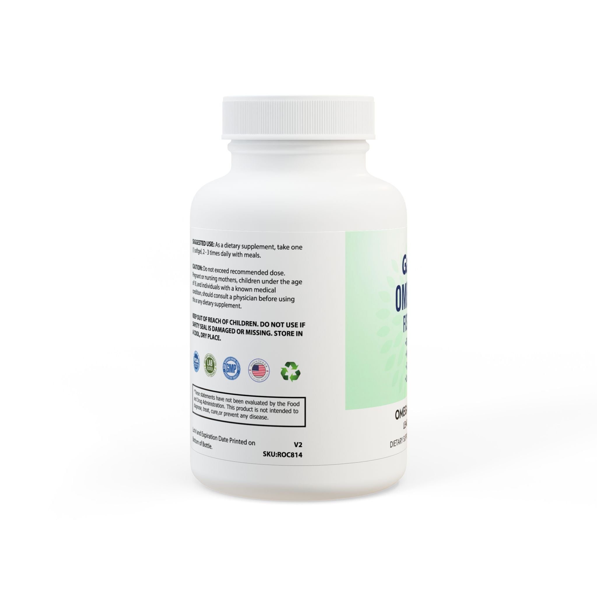 Omega 3 Fish Oil Supplement (60 Softgels)