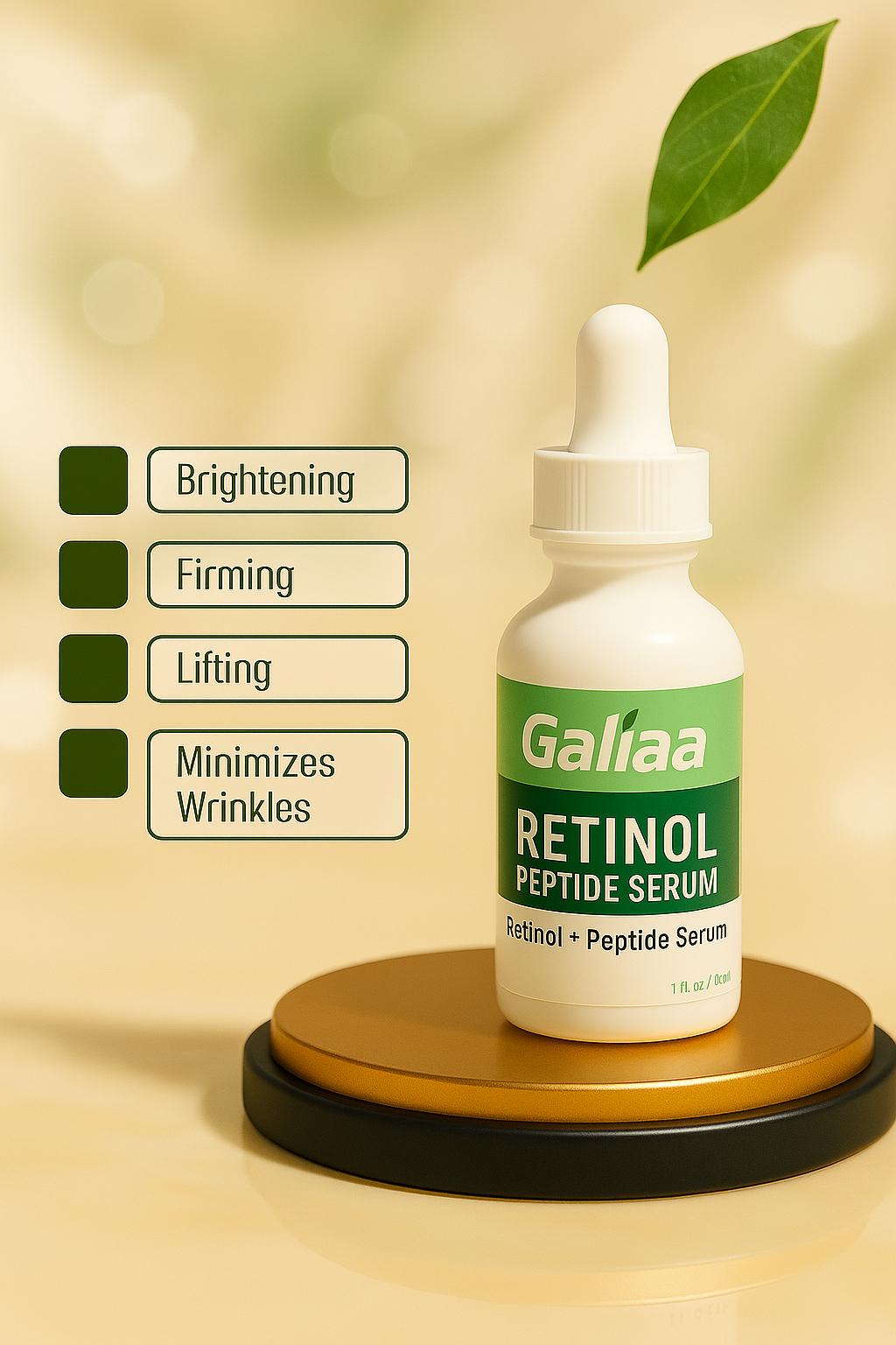 Retinol and Peptide Face Serum, 1oz