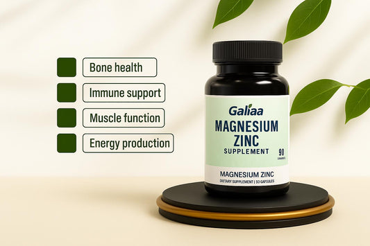 Magnesium Zinc Supplement (90 Capsules)